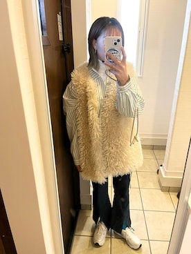 「BASQUE magenta（バスクマゼンタ）のアイテム（パンツ）」を使った、nrkさん（レディース・158cm）の秋コーディネート