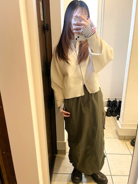 「CPCM（シーピーシーエム）のアイテム」を使った、nrkさん（レディース・158cm）の冬コーディネート