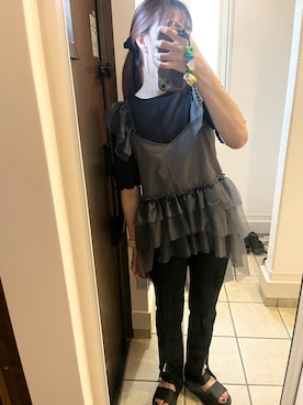 「Dr. Martens（ドクターマーチン）のアイテム」を使った、nrkさん（レディース・158cm）の夏コーディネート