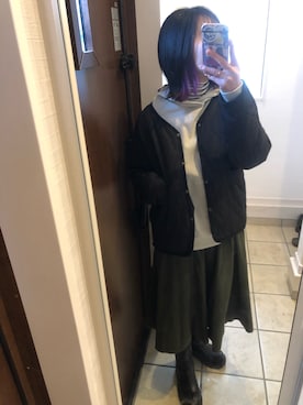 「SFW（エスエフダブリュー）のアイテム」を使った、nrkさん（レディース・158cm）の冬コーディネート