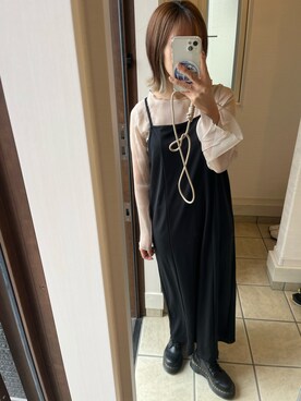 「キャミソールワンピ」｜nrkさん（レディース・158cm）の秋コーディネート