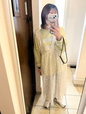 「w closet（ダブルクローゼット）のアイテム（ジャケット/アウター）」を使った、nrkさん（レディース・158cm）の冬コーディネート