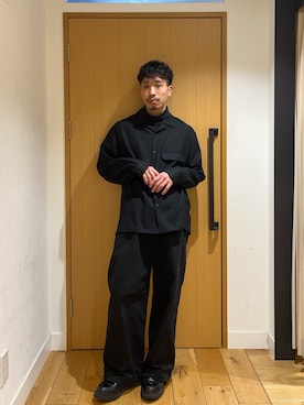 「STILL BY HAND（スティルバイハンド）のアイテム」を使った、むらかみ せいさん（メンズ・170cm）の冬コーディネート