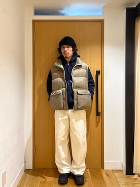 「MERRELL（メレル）のアイテム」を使った、むらかみ せいさん（メンズ・170cm）の秋コーディネート
