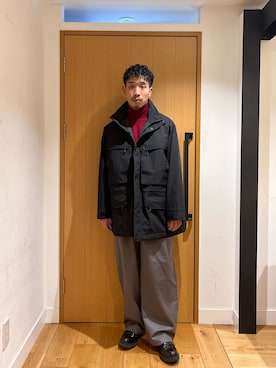 むらかみ せいさん（骨格ナチュラル・メンズ・170cm）の冬コーディネート