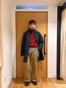 「ストールアレンジ」｜むらかみ せいさん（メンズ・170cm）の冬コーディネート