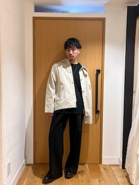 「バブアー」｜むらかみ せいさん（メンズ・170cm）の春コーディネート