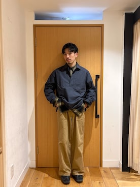 「スキッパーシャツ」｜むらかみ せいさん（メンズ・170cm）の春コーディネート