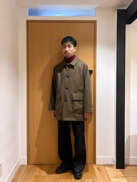 むらかみ せいさん（骨格ナチュラル・メンズ・170cm）の冬コーディネート