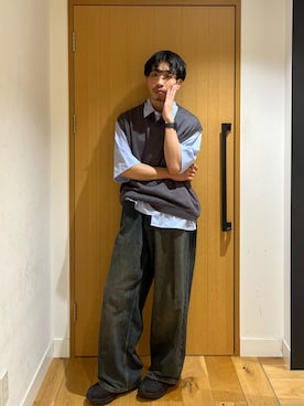 「MERRELL（メレル）のアイテム」を使った、むらかみ せいさん（メンズ・170cm）の夏コーディネート