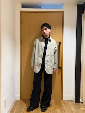 「アイテム（カバーオール）」を使った、むらかみ せいさん（メンズ・170cm）の冬コーディネート