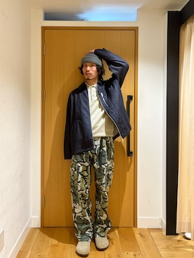 「カモフラ」｜むらかみ せいさん（メンズ・170cm）の秋コーディネート