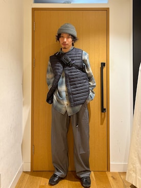 「ダウンベスト」｜むらかみ せいさん（メンズ・170cm）の秋コーディネート