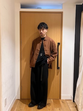 「かぐれ（カグレ）のアイテム」を使った、むらかみ せいさん（メンズ・170cm）の春コーディネート