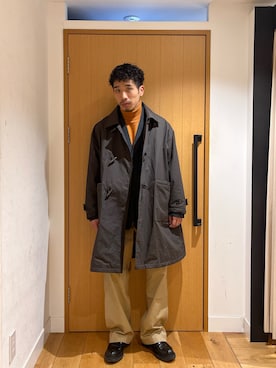 「アイテム（ダッフルコート）」を使った、むらかみ せいさん（メンズ・170cm・20代）の秋コーディネート