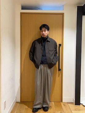 「ウールジャケット」｜むらかみ せいさん（メンズ・170cm）の冬コーディネート