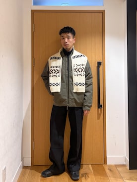 「アイテム（ベスト）」を使った、むらかみ せいさん（メンズ・170cm・20代）の秋コーディネート