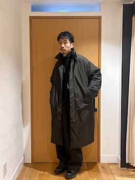 「EKAL（エカル）のアイテム」を使った、むらかみ せいさん（メンズ・170cm）の冬コーディネート