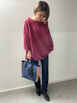 美品✨　ディーゼル　トートバッグ　デニム　レザー　奇抜デザイン レア】DIESEL ディーゼル トートバッグ メンズ デニム レザー