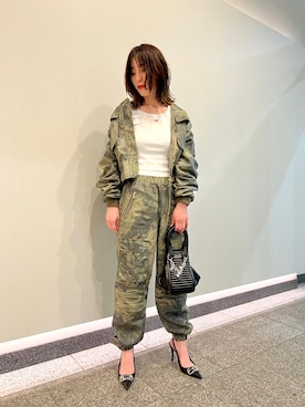 「diesel」｜miruru  shimadaさん（レディース・161cm）の夏コーディネート