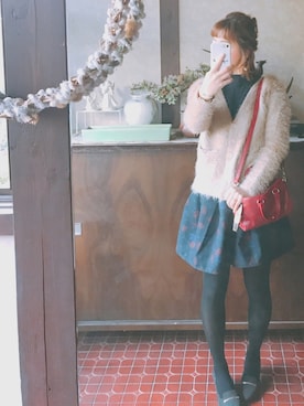 「ふわふわカーディガン」｜kmmyさん（レディース・155cm）の秋コーディネート