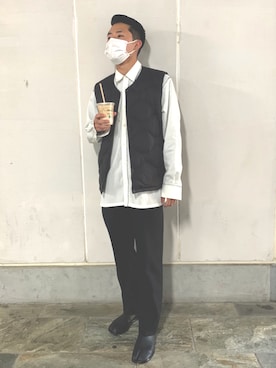 「doublet（ダブレット）のアイテム（シャツ/ブラウス）」を使った、Kazukiさん（メンズ・173cm）の冬コーディネート