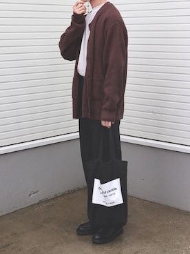 「nowm（ノウム）のアイテム」を使った、RYOさん（メンズ・172cm）の冬コーディネート