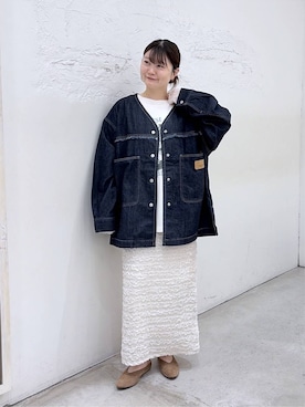 「アイテム（マタニティウェア/グッズ）」を使った、きょろさん（レディース・156cm）の夏コーディネート