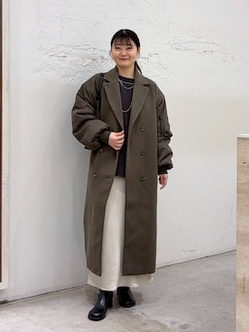 「アイテム（ネックレス）」を使った、きょろさん（レディース・156cm・30代）の冬コーディネート