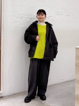 「アイテム（ブルゾン）」を使った、きょろさん（レディース・156cm・30代）の冬コーディネート