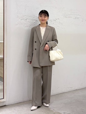 「アイテム（テーラードジャケット）」を使った、きょろさん（レディース・156cm・30代）の冬コーディネート