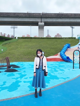 「n.（エヌ）のアイテム」を使った、哲さん（レディース・158cm）の秋コーディネート