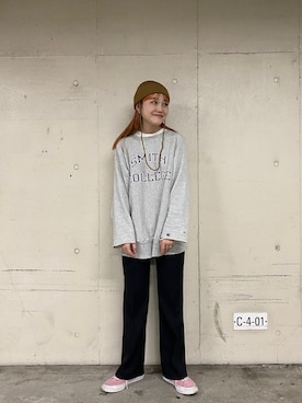 「THE SHINZONE（ザ　シンゾーン）のアイテム（スラックス）」を使った、ジーさんさん（レディース・161cm）の秋コーディネート
