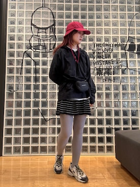 「OVERRIDE（オーバーライド）のアイテム」を使った、ジーさんさん（レディース・161cm）の冬コーディネート