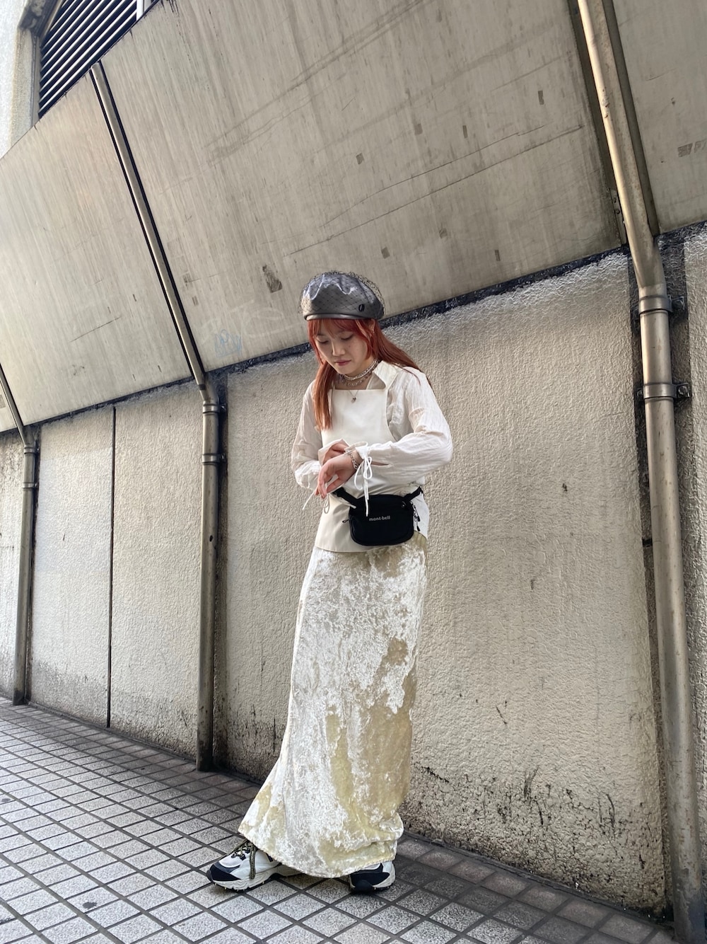 ENOF（イナフ）の「velvet long skirt（スカート）」 - WEAR