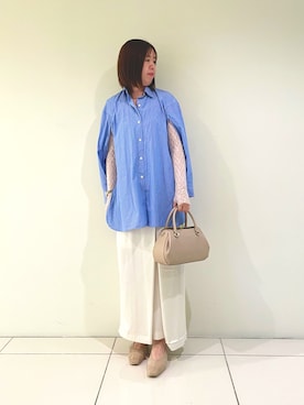 「Au BANNISTER（オゥバニスター）のアイテム」を使った、Asami0328さん（レディース・171cm）の春コーディネート