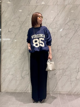 「Au BANNISTER（オゥバニスター）のアイテム」を使った、Asami0328さん（レディース・171cm）の春コーディネート