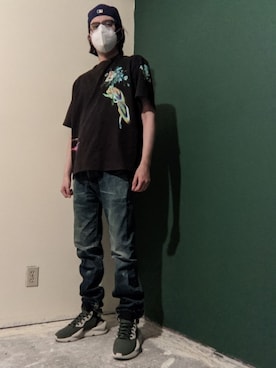 「ラッドミュージシャン」｜「アイテム（キャップ）」を使った、Xavierさん（メンズ・178cm）の秋コーディネート