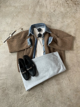 「アイテム（その他）」を使った、トレンド服のイタフラさん（レディース・157cm）の冬コーディネート