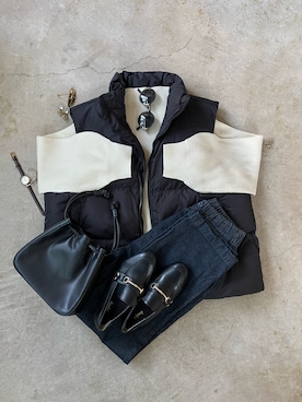 「SHEIN購入品」｜「アイテム（ジャケット/アウター）」を使った、トレンド服のイタフラさん（レディース・165cm）の冬コーディネート