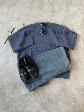 「アイテム（その他）」を使った、トレンド服のイタフラさん（レディース・157cm）の冬コーディネート