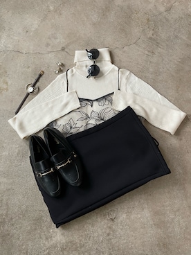 「アイテム（その他）」を使った、トレンド服のイタフラさん（レディース・157cm）の冬コーディネート