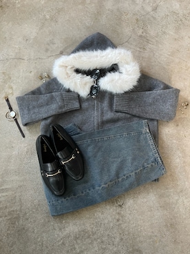 トレンド服のイタフラさん（骨格ウェーブ・レディース・157cm）の秋コーディネート