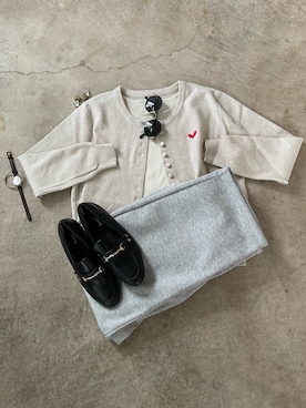 「アイテム（その他）」を使った、トレンド服のイタフラさん（レディース・157cm）の秋コーディネート