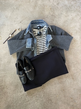 トレンド服のイタフラさん（骨格ウェーブ・レディース・157cm）の秋コーディネート