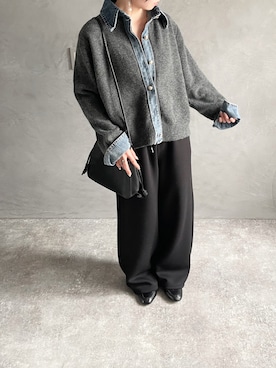 「アイテム（その他）」を使った、トレンド服のイタフラさん（レディース・157cm）の秋コーディネート