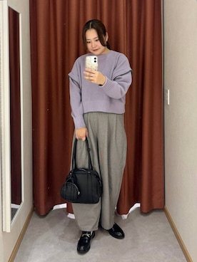 「アイテム（ローファー）」を使った、かっさーさん（レディース・160cm・30代）の秋コーディネート