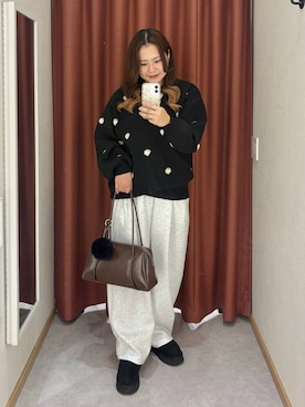 「アイテム（キーホルダー）」を使った、かっさーさん（レディース・160cm）の冬コーディネート