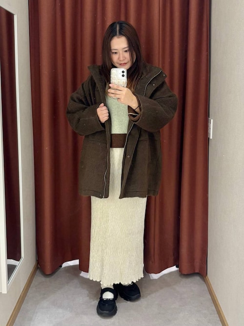 LOWRYS FARM シャギースタンドコート ベージュ FREE LOWRYS FARM｜シャギースタンドコート | Rakuten Fashion(楽天