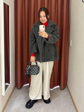 「アイテム（サンダル）」を使った、かっさーさん（レディース・160cm）の秋コーディネート